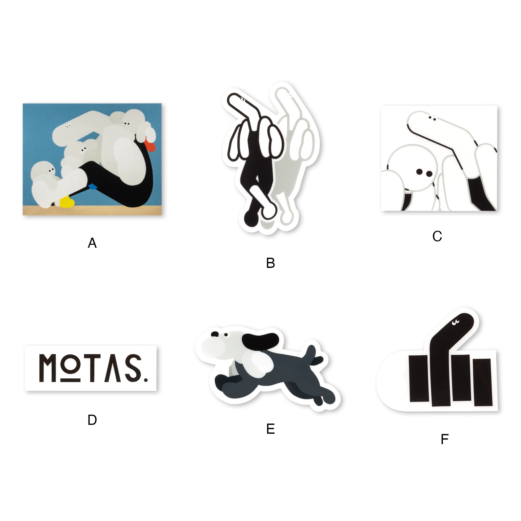 MOTAS. ステッカーセット(6枚入り)