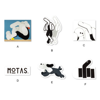MOTAS. ステッカーセット(6枚入り)