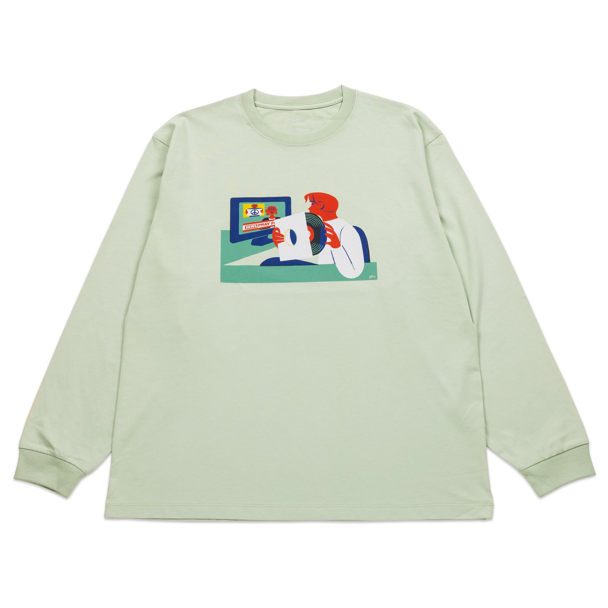 NEWS CHECK Long Sleeve T-Shirt