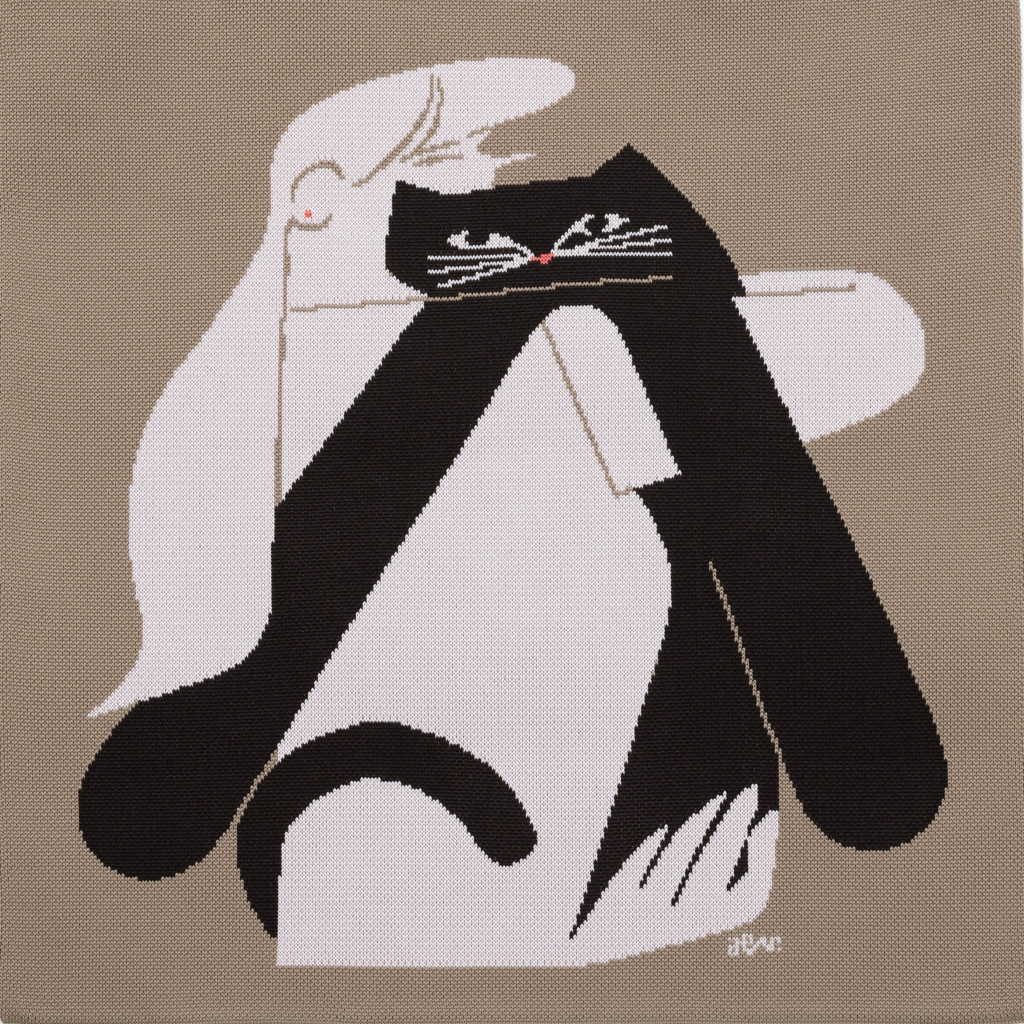 HUG THE CAT Knit Tote Bag